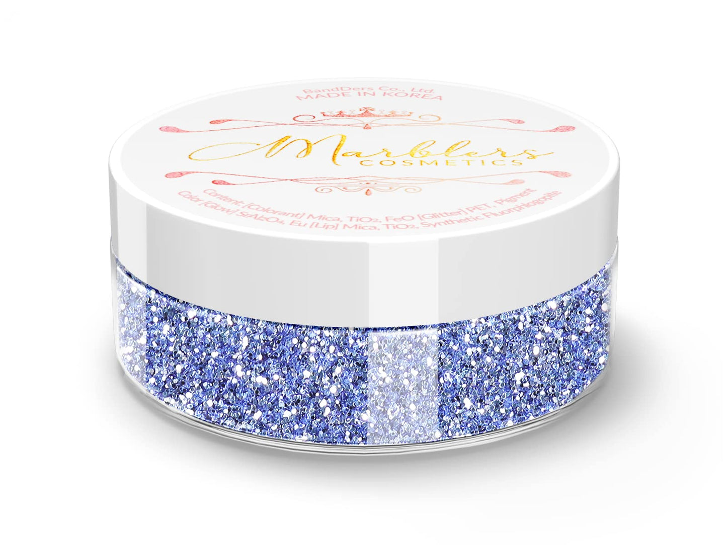 MARBLERS Twinkle Face & Body Glitter [ICY Blue] 0.18oz (5g) | Fine | Non-Toxic | Vegan | Cruelty-Free | Festival, Rave & Party Makeup | Eye, Hair