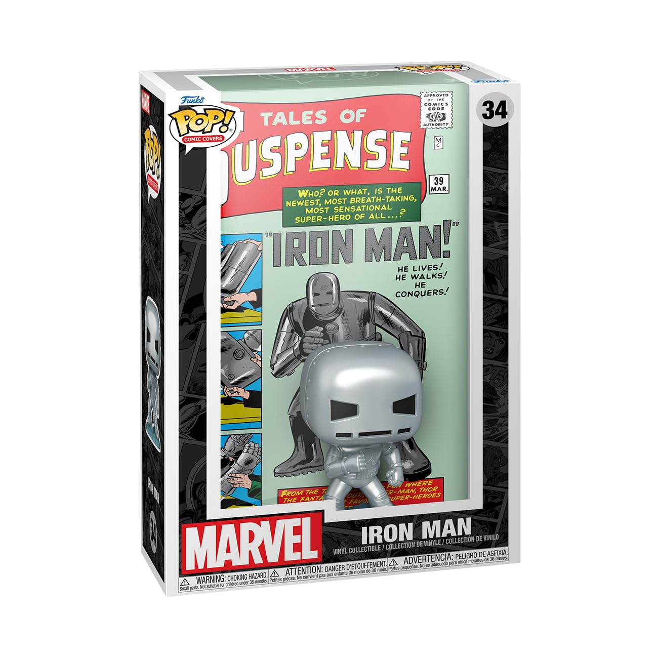 Funko POP! Comic Cover: Marvel - Tales of Suspense #39, Iron Man - Marvel Comics - Collectable Vinyl Figure - Gift Idea - Official Merchandise…