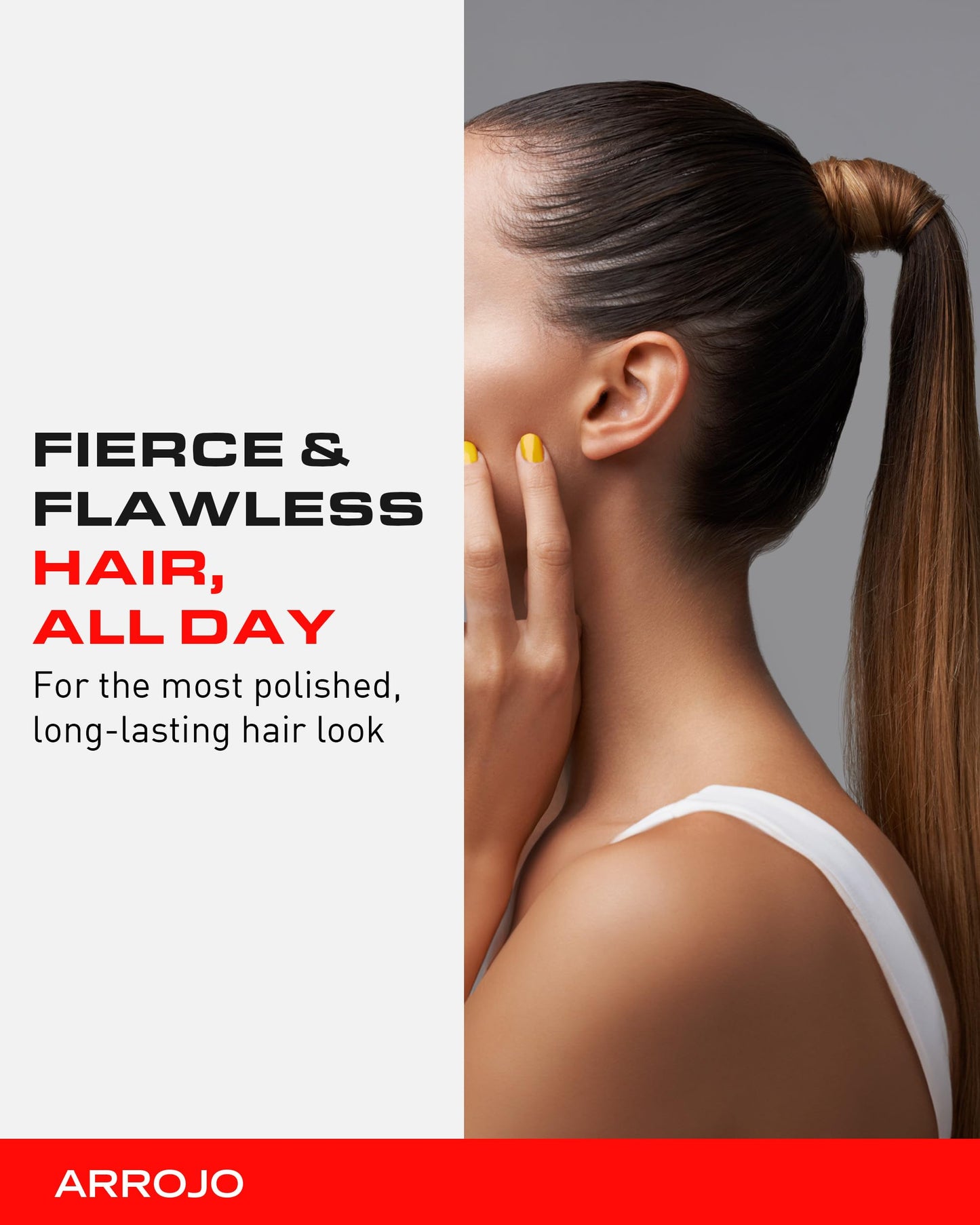 Arrojo Fierce Firm Hold Hairspray - Sulfate & Paraben-Free Firm Hold Hairspray - Anti Humidity Shine Spray for All Hair Types, 6 oz.