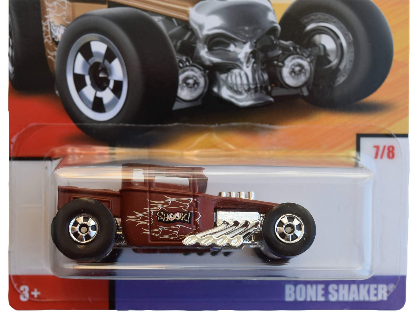 Hot Wheels 1:64 Scale die cast Exclusive Heritage [Brown] Bone Shaker 7/8