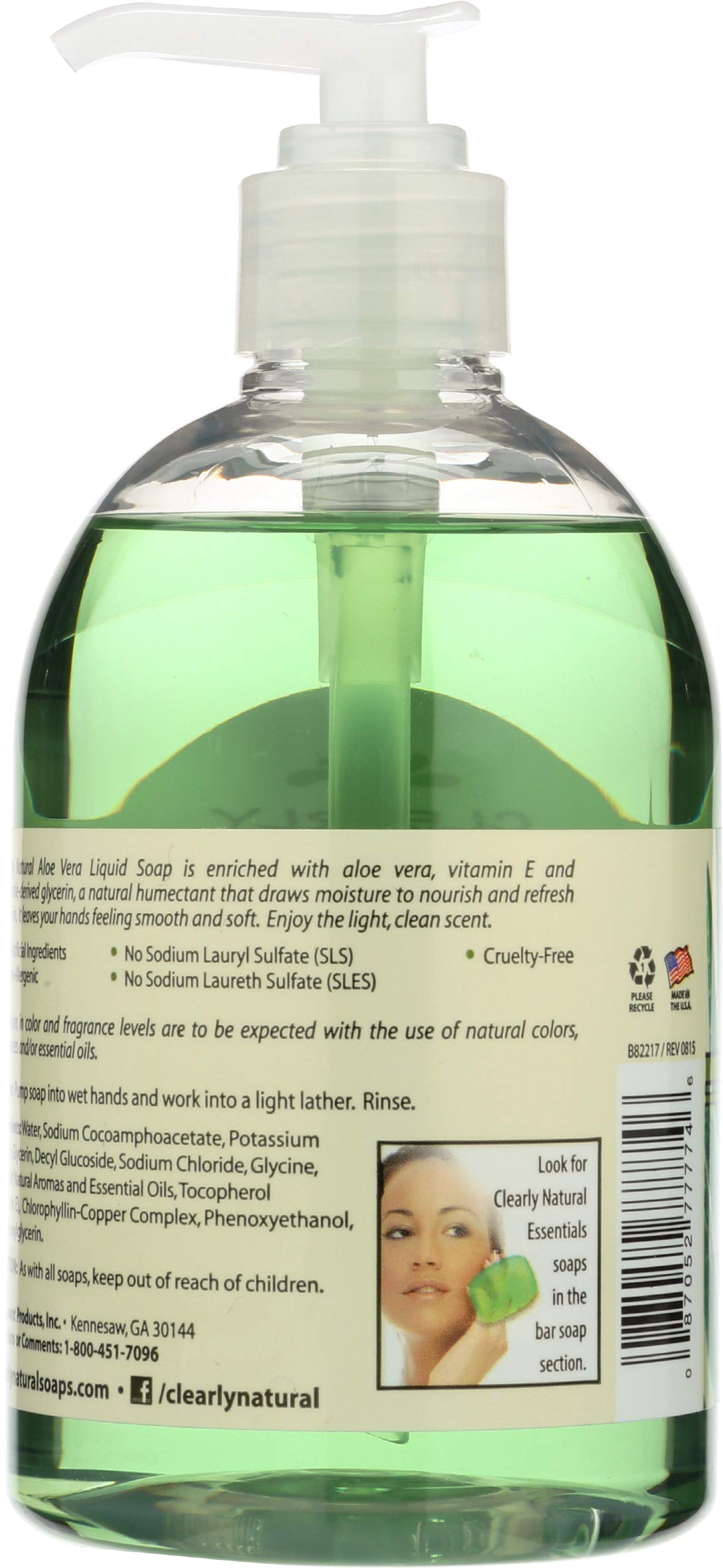 Clearly Natural Liquid Hand Soap with Aloe Vera - 12 oz