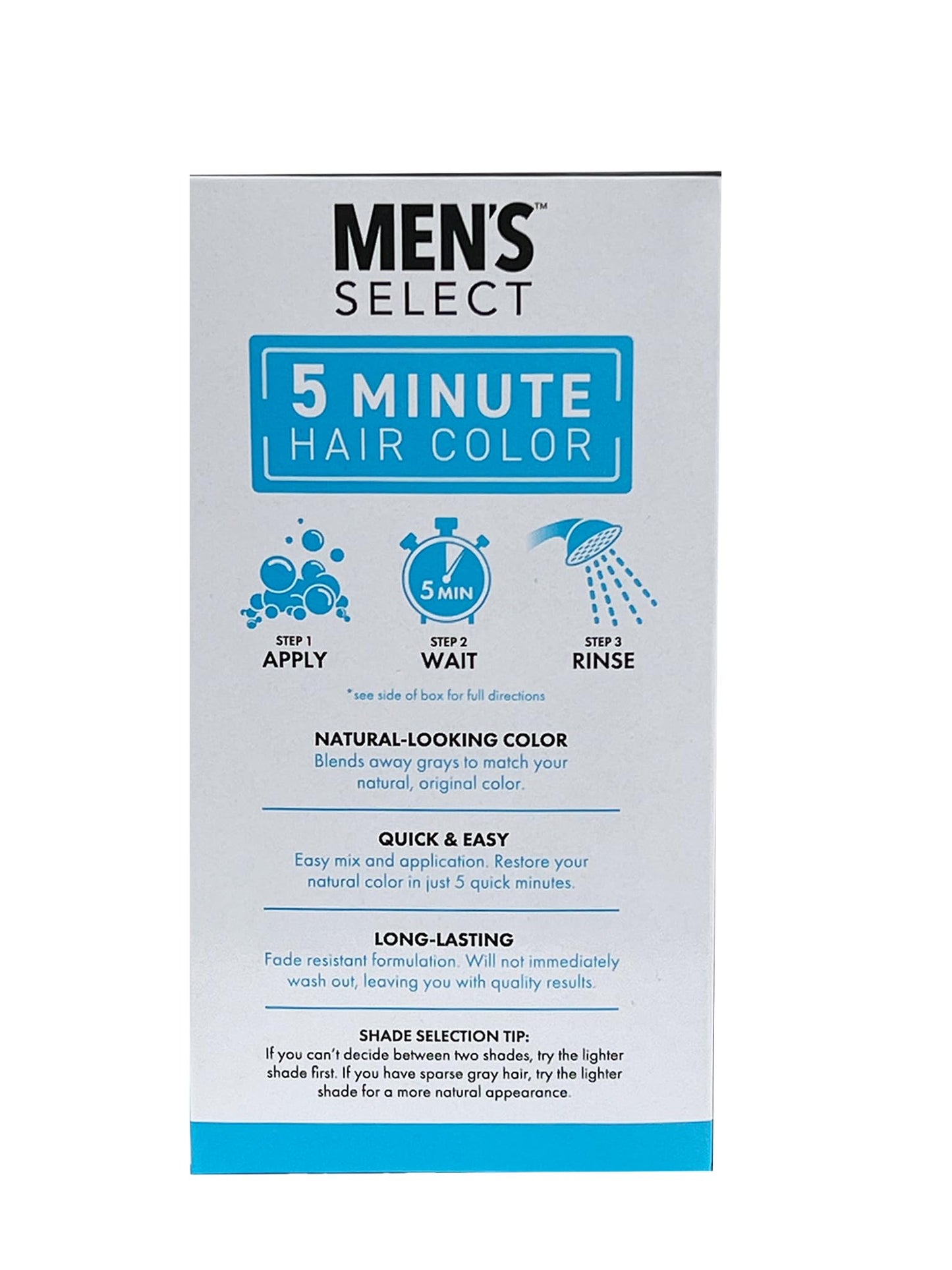MENS SELECT 5 minute Hair Color - BLACK