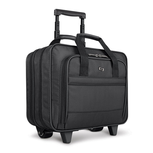 Solo New York Rolling Case with Wheels - Roller Laptop Bag, Wheeled Briefcase for Women & Men, Carry On Size for Travel, Fits 15.6" Computer