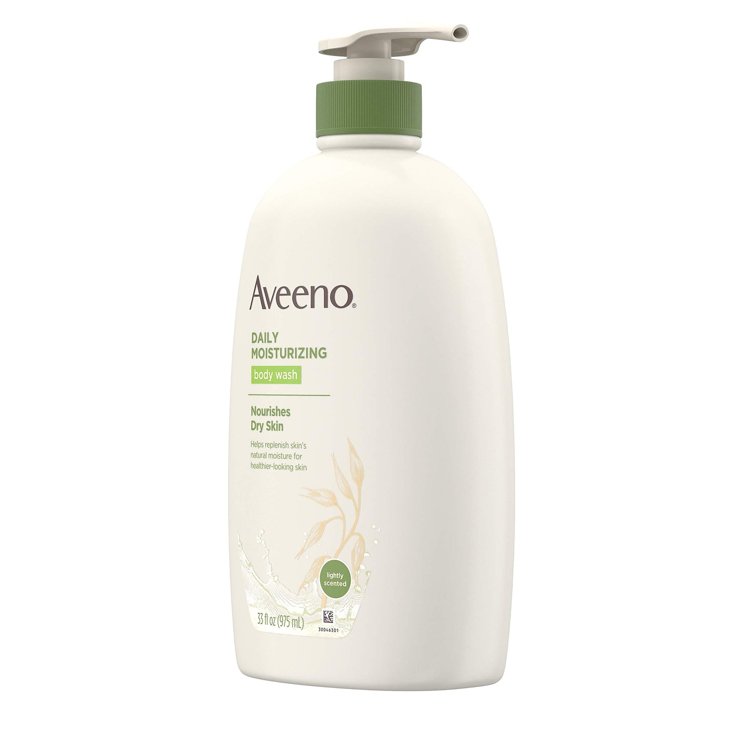 Aveeno Daily Moisturizing Body Wash with Soothing Oat, Creamy Shower Gel, Soap-Free and Dye-Free, Light Fragrance, 33 fl. oz