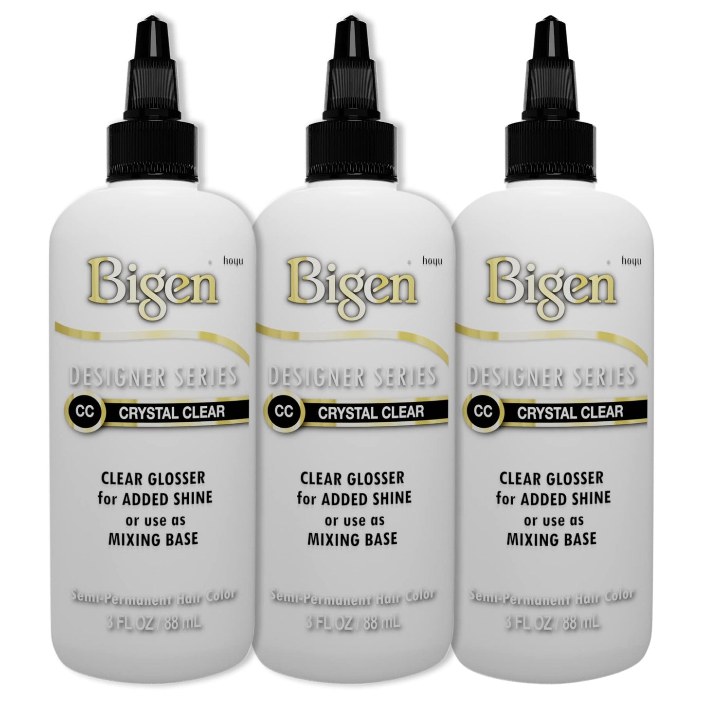 Bigen CC Crystal Clear Designer Series Semi-Permanent Hair Color (pack of 3)