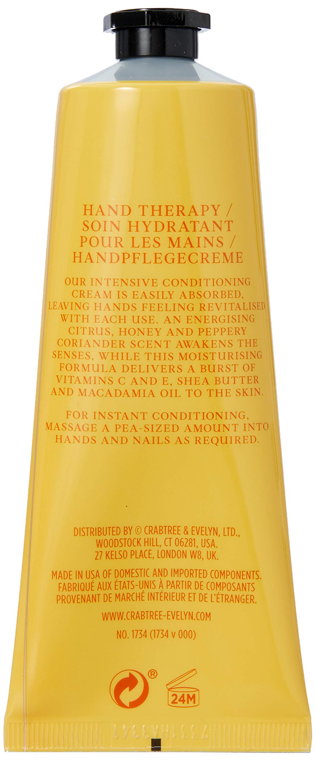Crabtree & Evelyn Citron & Corriander Energising Hand Therapy, 3.45 oz