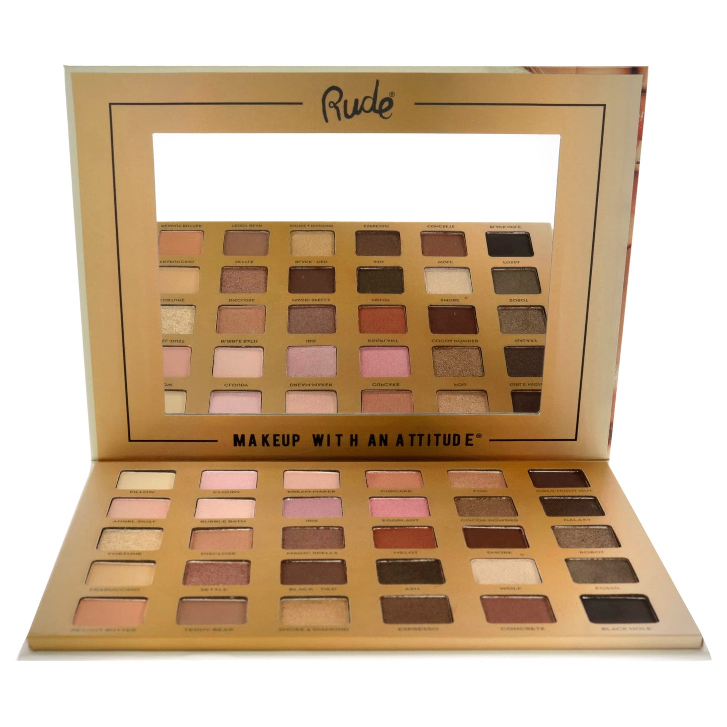 Rude Cosmetics Au Naturel 30 Eyeshadow Palette Eye Shadow Women 1.05 oz