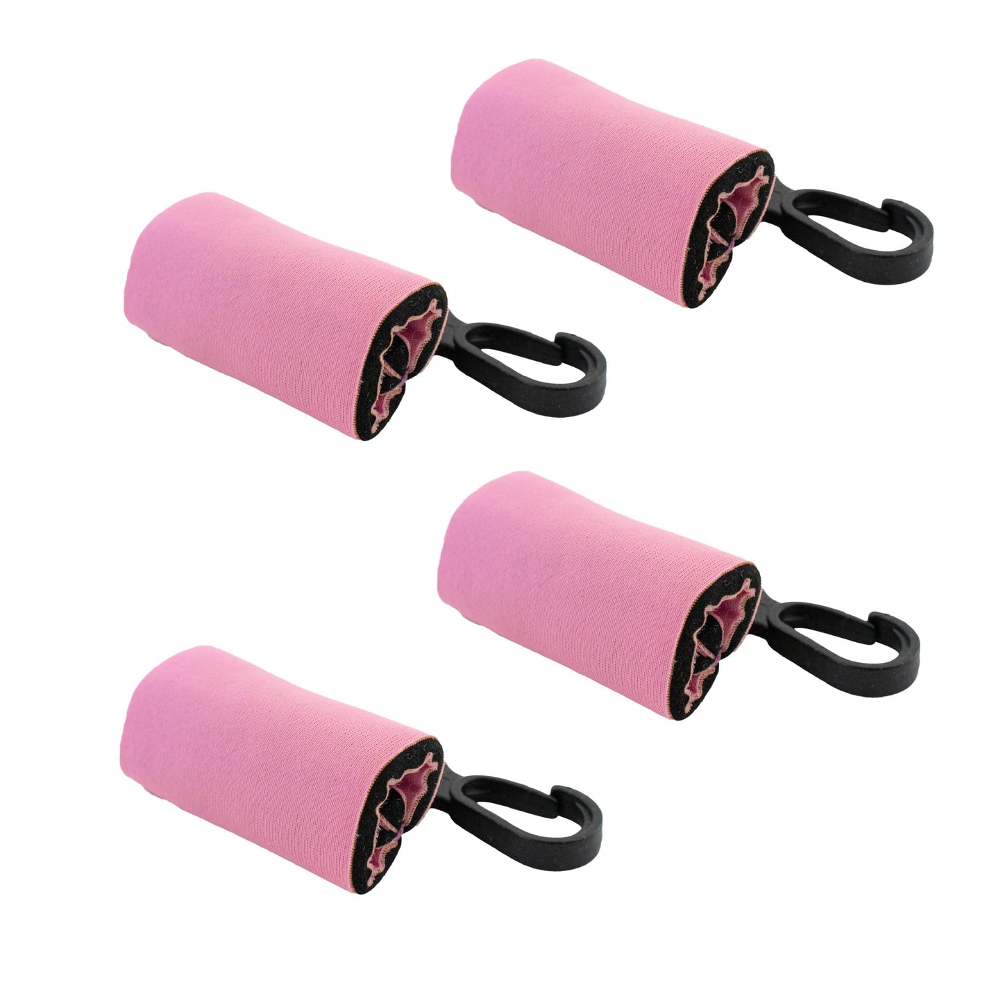 Birdz 4 Clip-On Neoprene Pink Sleeve Lip Balm Holsters LIPSTICK HOLDER Key Chain