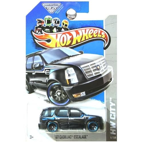 Hot Wheels Black '07 Cadillac Escalade Hot Wheels HW City Series 1:64 Scale Collectible Die Cast Metal Toy Car Model