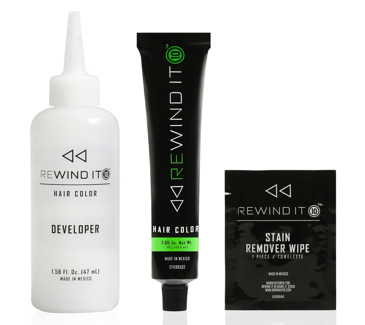REWIND IT 10 Jet Black Men's Hair Color