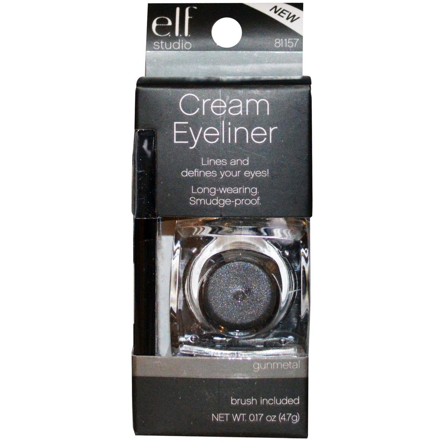 e.l.f. Cream Eyeliner, Gunmetal, 0.17 Ounce