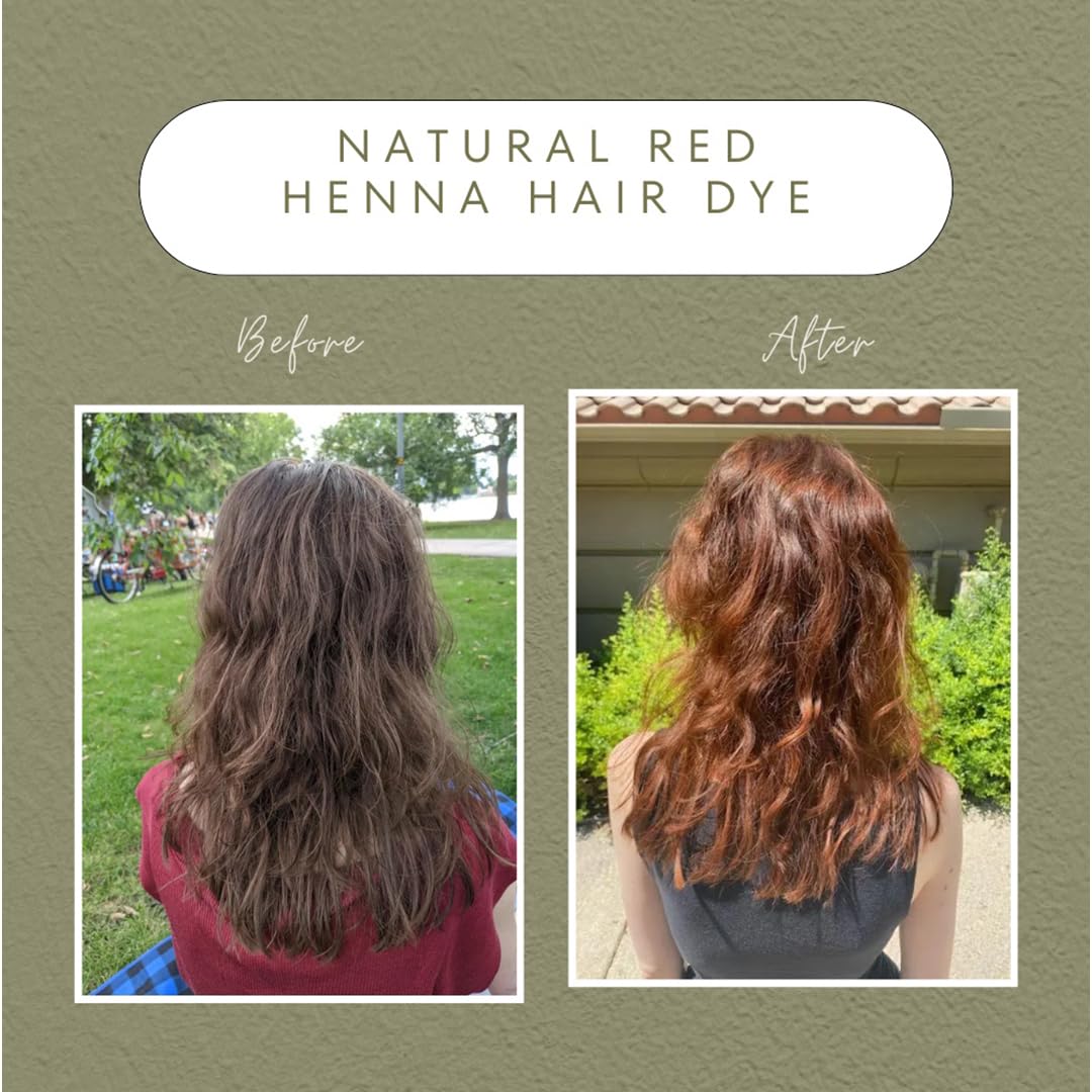 3 Packs Of Natural Red Henna Hair & Beard Color/Dye 100 Grams - Natural Hair Color, Plant-based Hair Dye - The Henna Guys