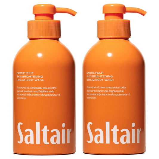 Saltair Body Wash 2-Pack - Moisturizing Body Wash with Niacinamide & Vitamin C - Scented Shower Gel for Women and Men - Exotic Pulp Scent, 2x 17oz Beauty & Personal Care Saltair