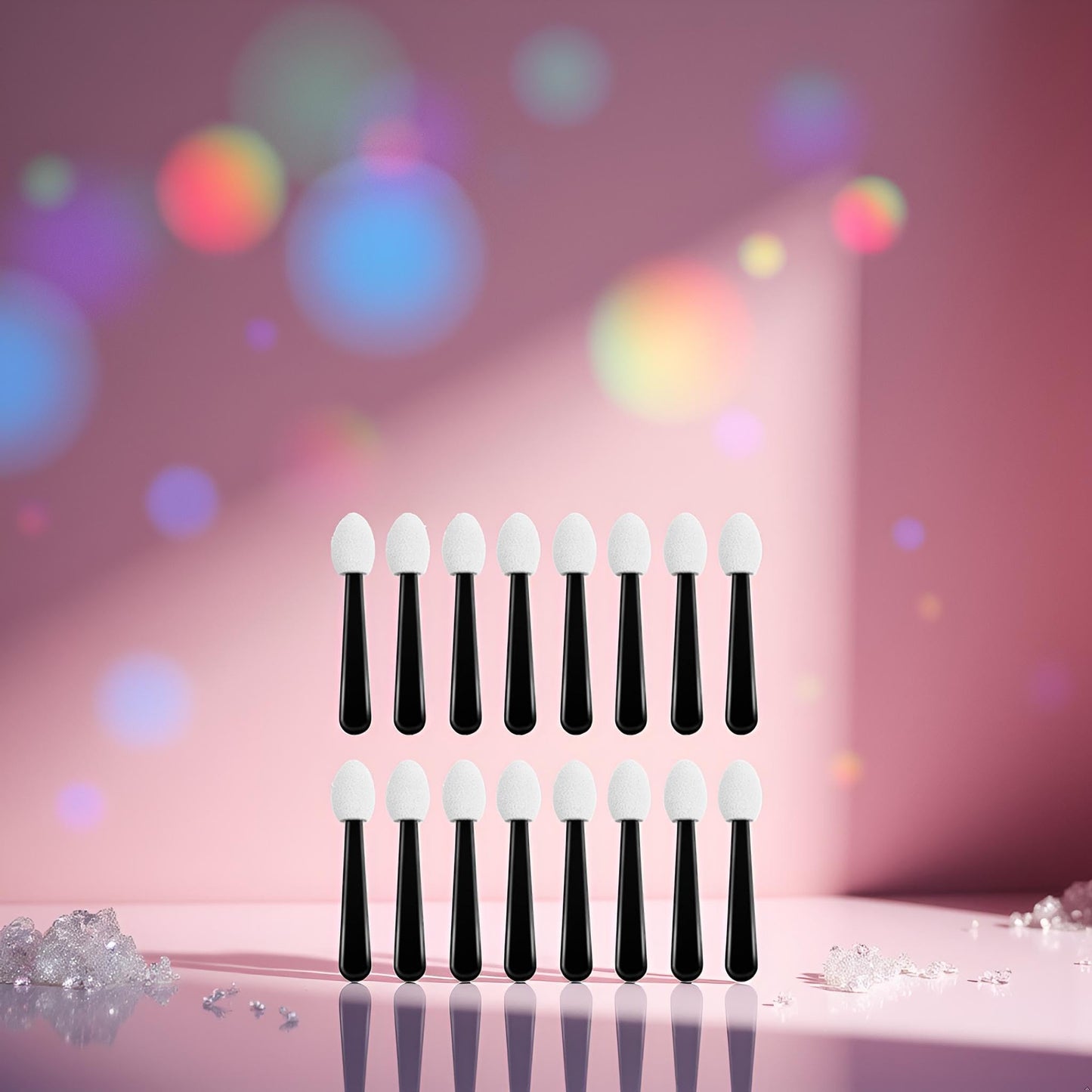 100Pcs Small Eyeshadow Applicators Eye Shadow Sponge Applicator Sticks Eye Makeup Applicators Sponge Tip Make up Applicators,Eye