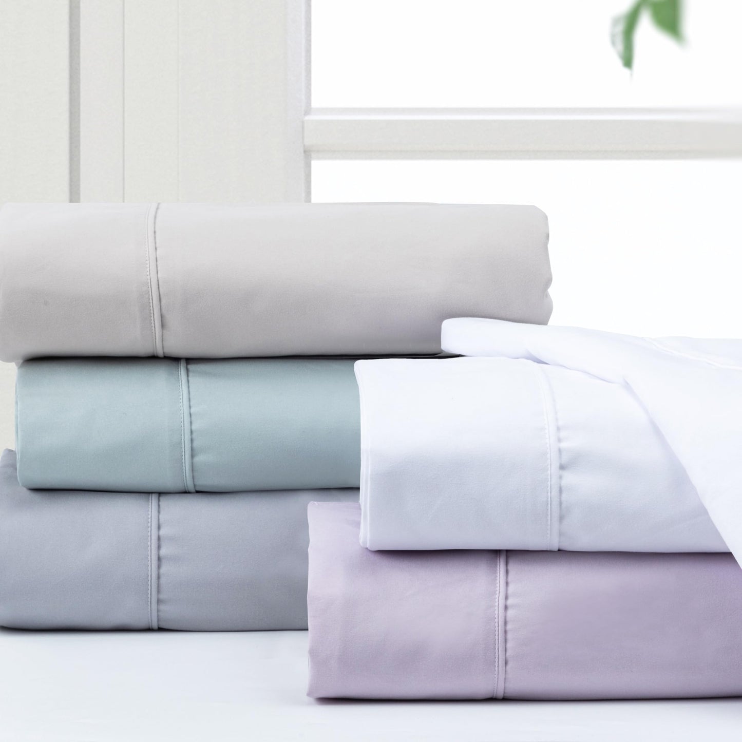 Pointehaven Bedding Queen Bed Sheet Set- 4 Pieces Bedding- 100% Polyester Microfiber- Super Soft Easy Care Bed Linen Set - Breathable, Deep Pockets,