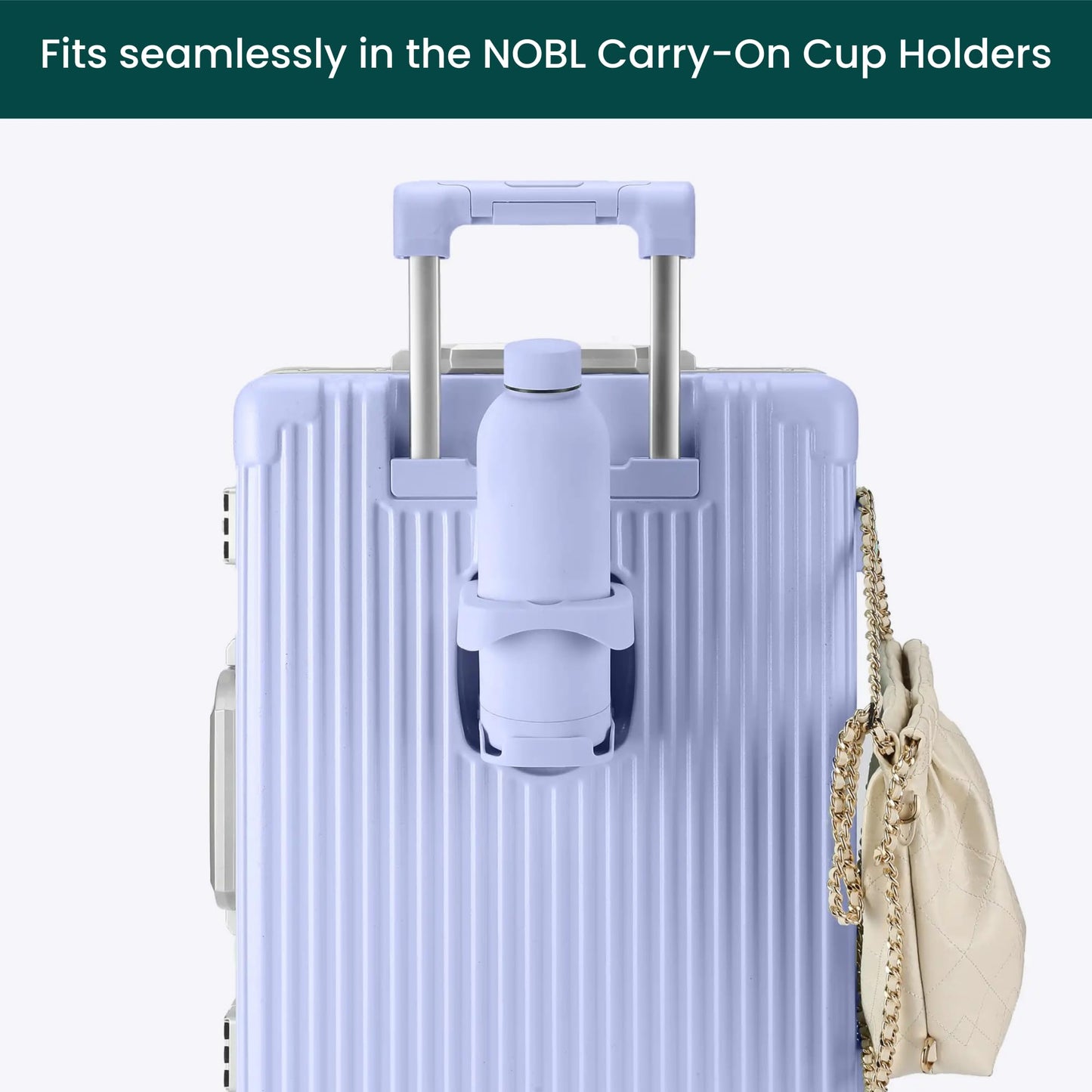 NOBL Stainless Steel Water Bottle,17 oz, 500 ml, Double Wall Vacuum Insulation, Sealed Bottle Keeps Drinks Cold 24 Hrs & Hot 12 Hrs, Leak Proof, Fits