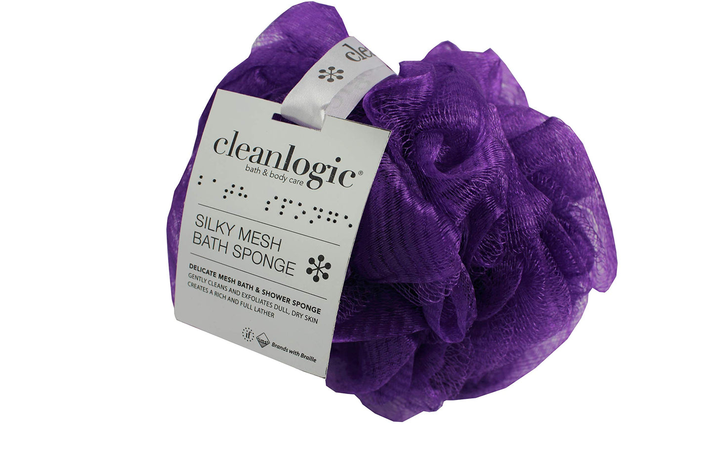 Clean Logic Silky Mesh Bath & Shower Sponge