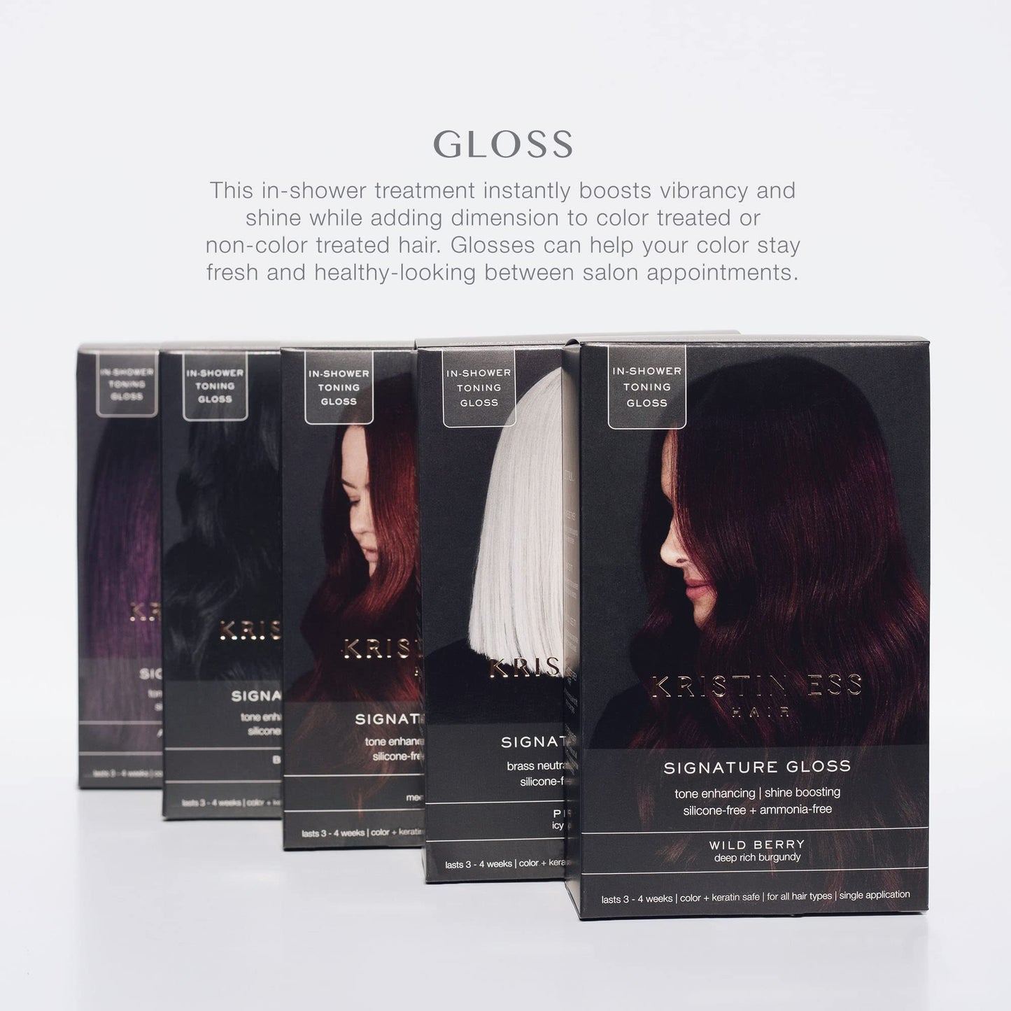 Kristin Ess The One Signature Hair Gloss - Copper Penny: Medium Copper Gold (Pack of 2)