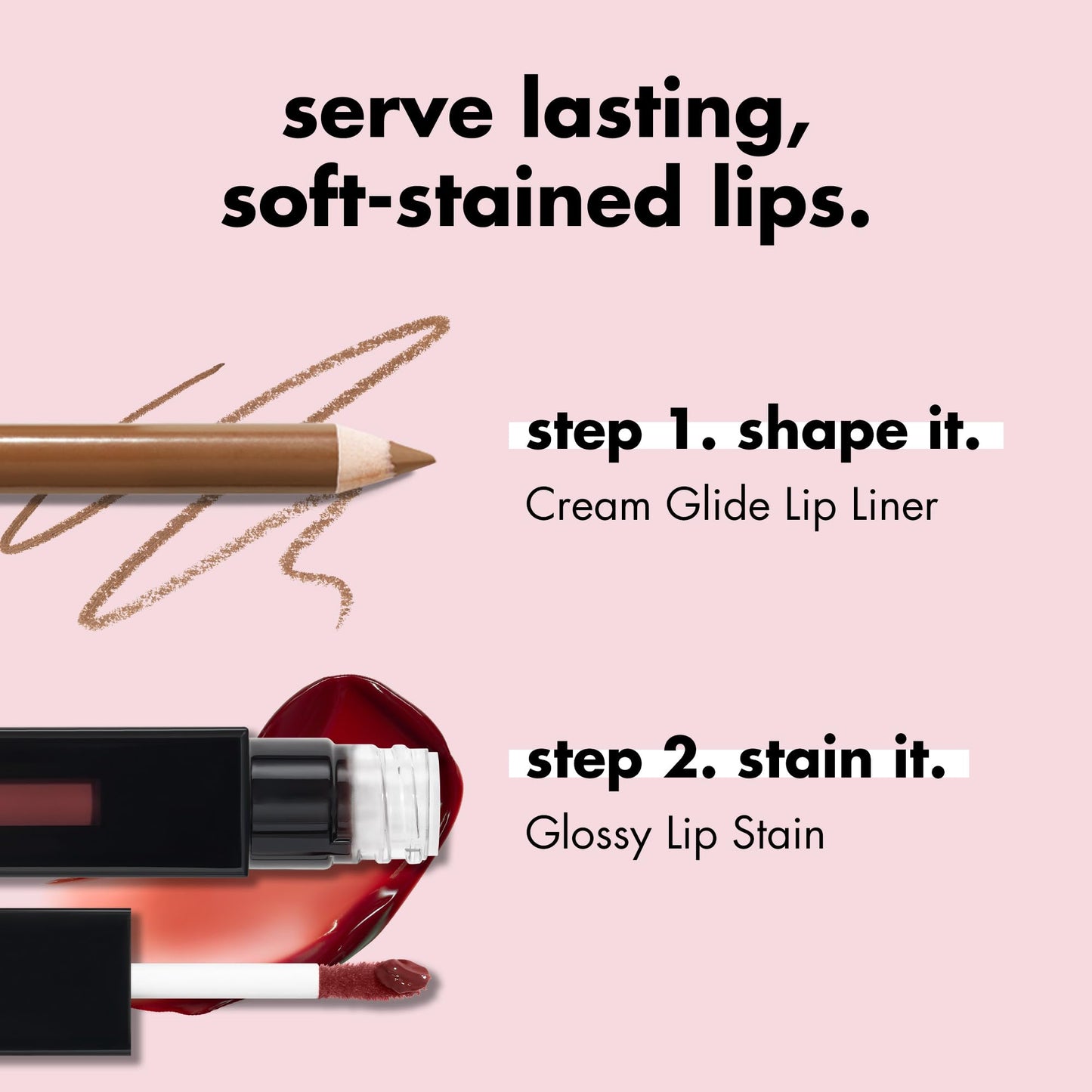 e.l.f. Glossy Lip Stain, Long-Lasting, Lightweight Lip Stain For A Sheer Pop Of Color & Subtle Gloss Finish, Vegan & Cruelty-Free, Fuchsia Fantasy