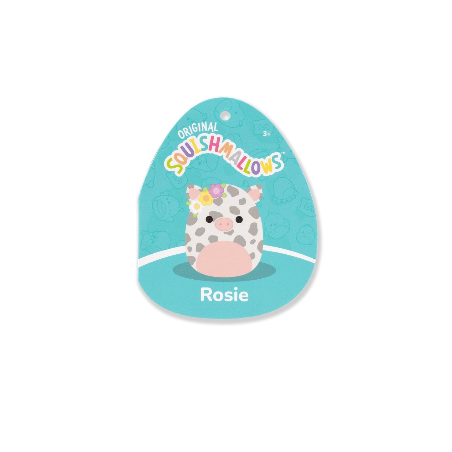 Squishmallows Original 16in Rosie The Spotted Pig with Flower Pin - Official Jazwares Plush (Large)