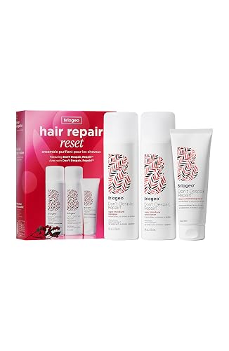 Briogeo Don't Despair, Repair! Hair Repair Reset Kit | Contains Super Moisture Shampoo, Conditioner & Deep Conditioning Mask | Repairs Dry, Damaged or