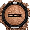 Palladio Baked Bronzer, Highly Pigmented and Easy to Blend, Shimmery Bronzed Glow, Use Dry or Wet, Lasts all day long, Provides Rich Tanning Color