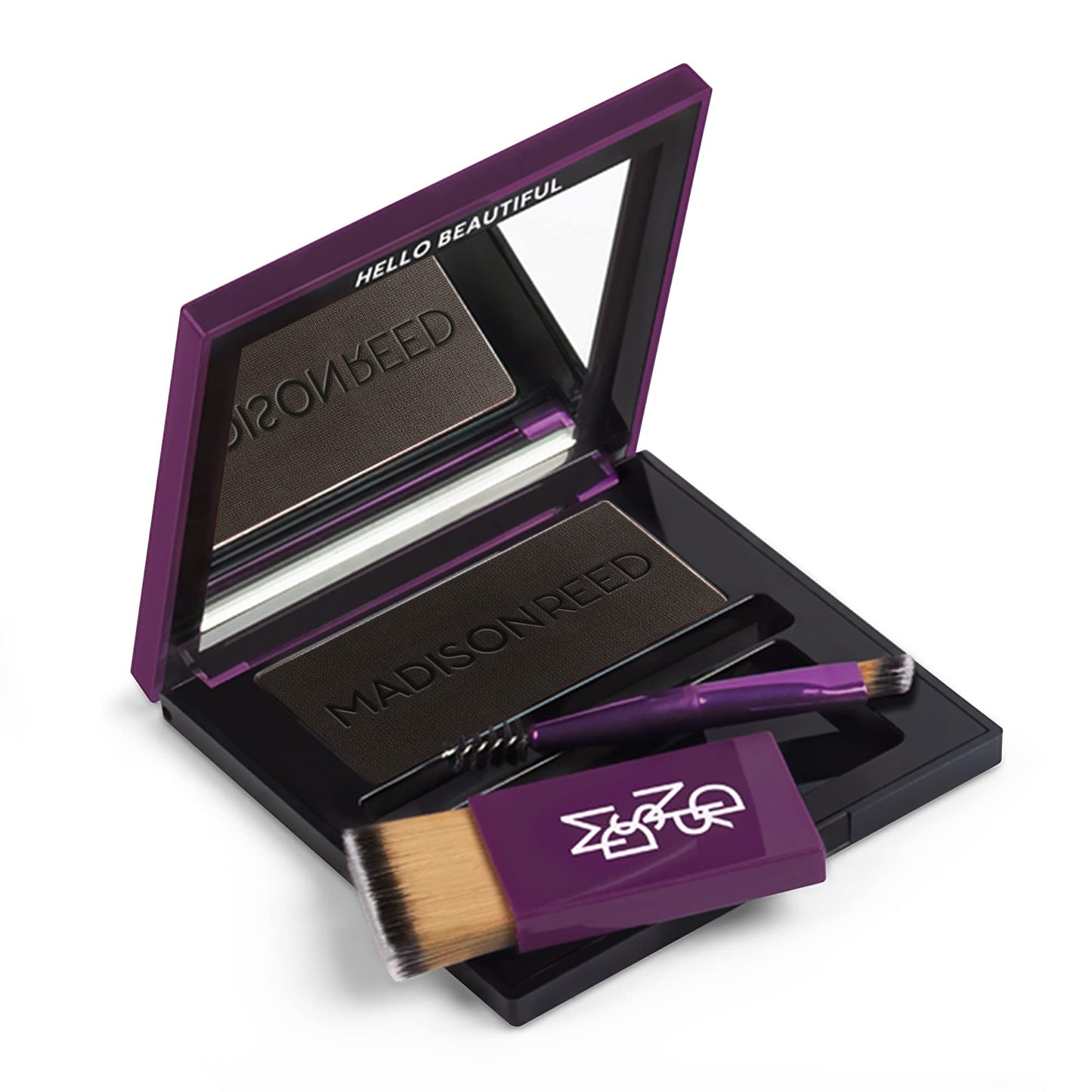 Madison Reed Root Touch Up + Brow Filler, Legno Black - Instant Gray Coverage, Fills Brows & Thinning Hairlines, Rain/Sweat/Pillow-Proof, Smart