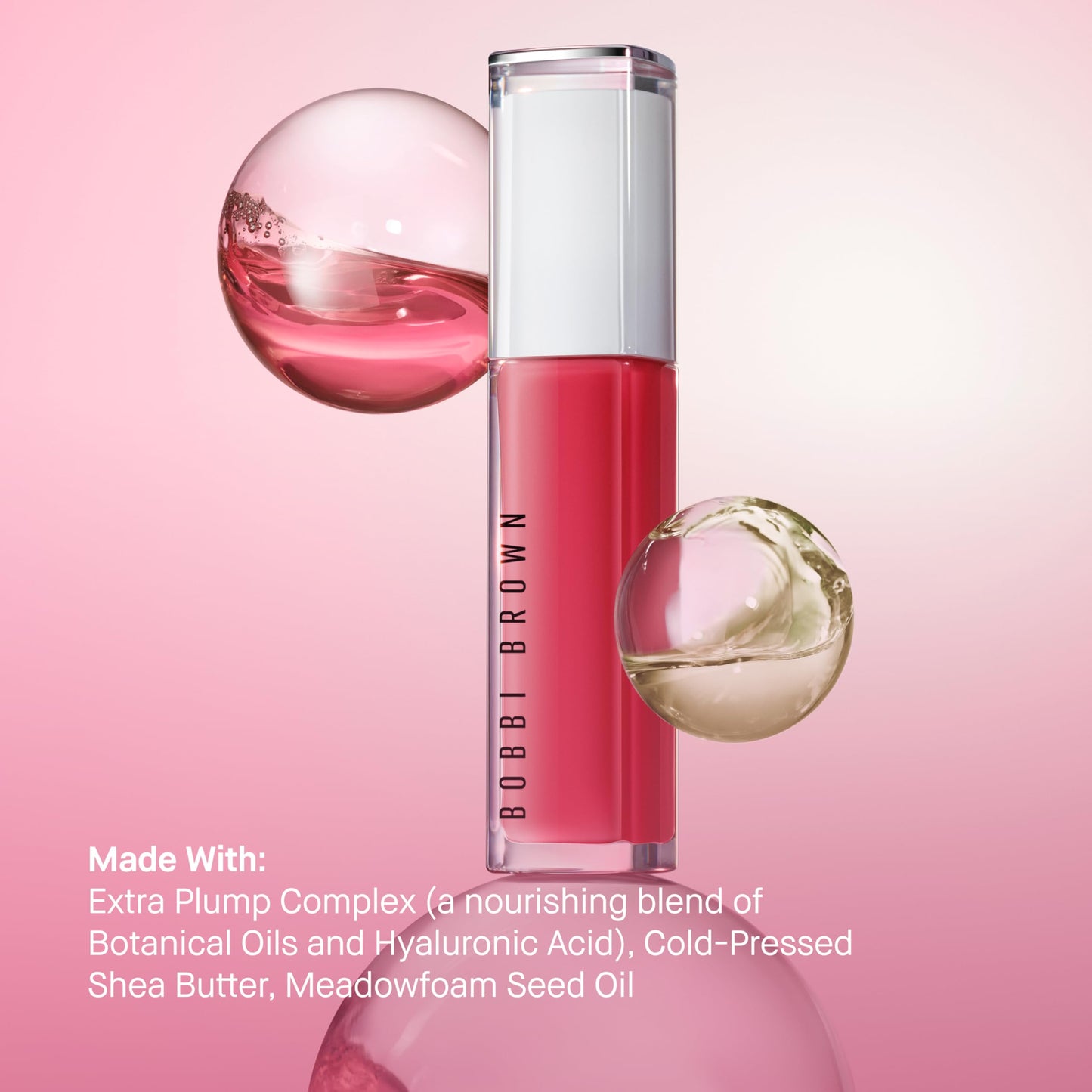 Bobbi Brown Extra Plump Lip Serum | Hydrating, Conditioning, Lip-Plumping Serum | With Botanical Oils & Hyaluronic Acid, 0.2 Fl Oz, Bare Raspberry