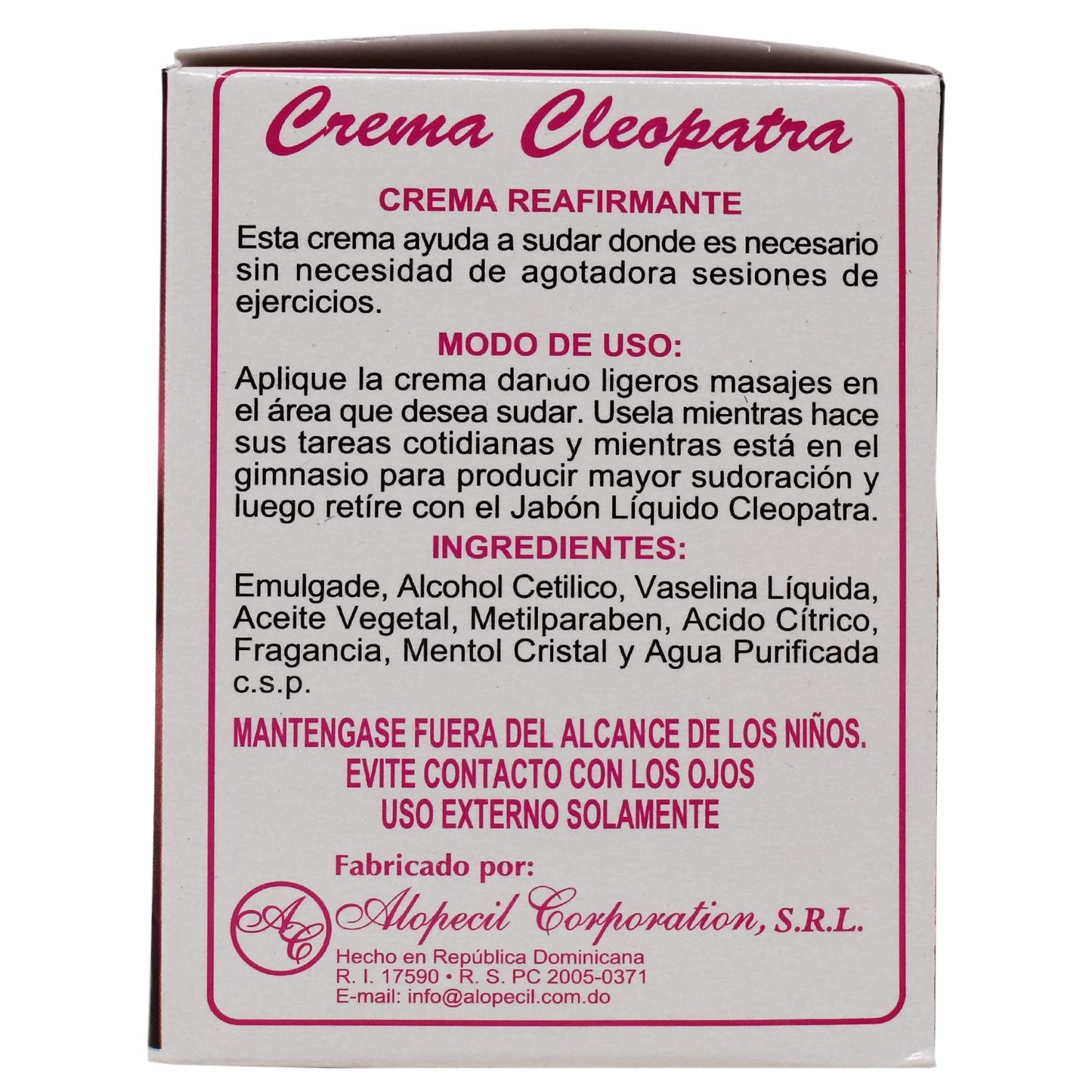 CLEOPATRA Firming Cream, 8 Ounce