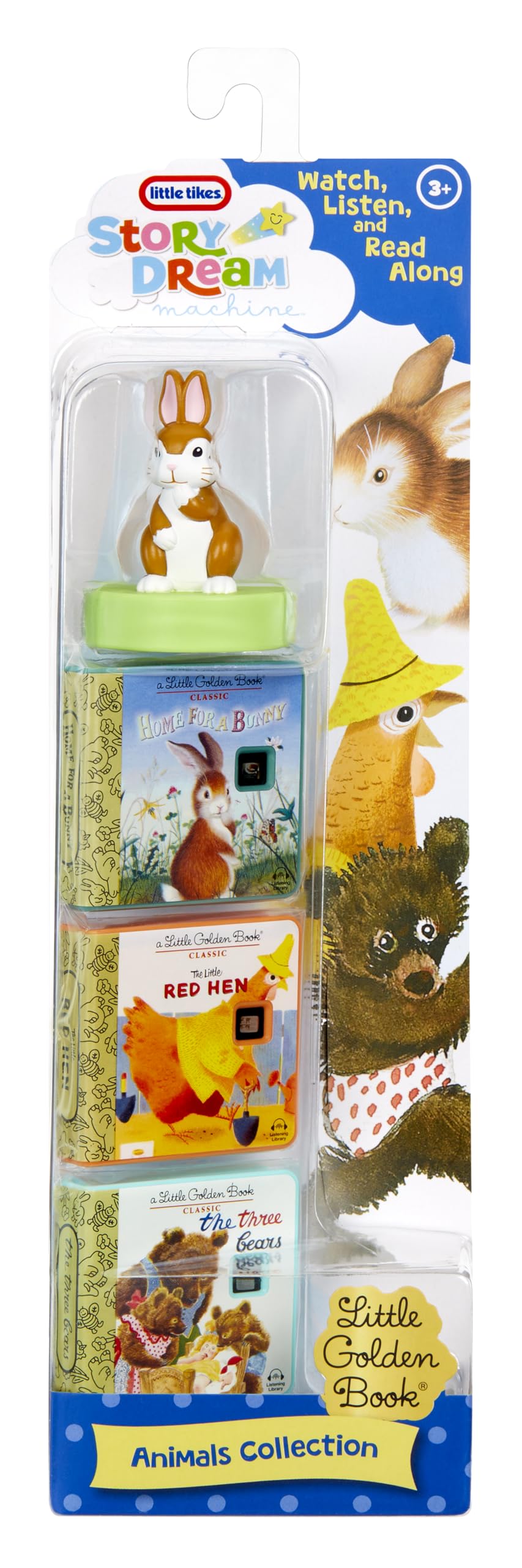 Little Tikes Story Dream Machine | Golden Books Animals Collection with Storytime Audio & Character Play | Gift for Kids & Toddlers Ages 3+