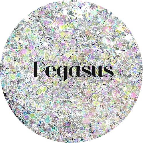 White Polyester Glitter | Craft Glitter | Glitter for Arts & Crafts | Tumblers | Cosmetics | Nails | Epoxy Resin Art | Slime | DIY | Body Glitter | 1
