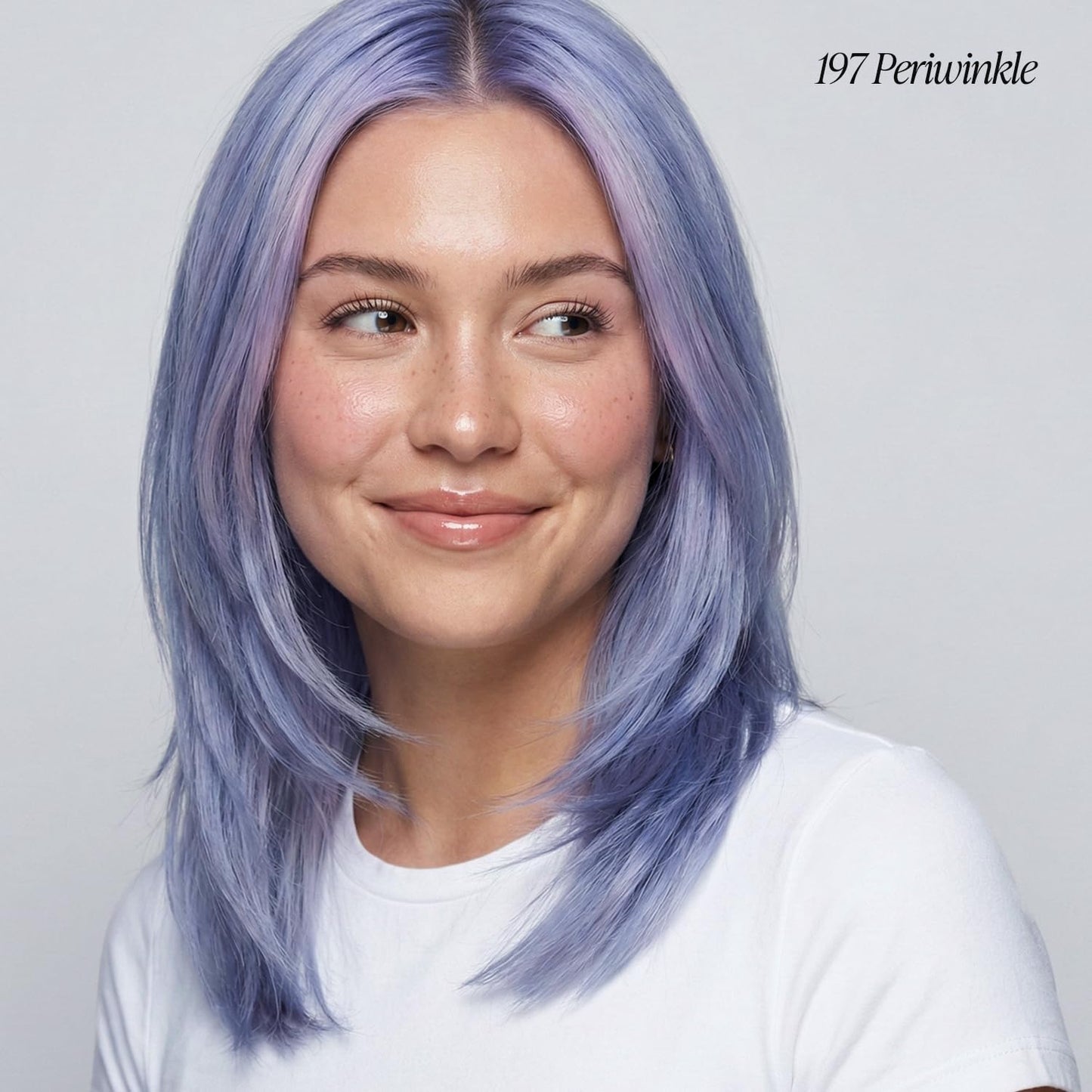 Adore Semi Permanent Hair Color (197 Periwinkle) | Vegan & Cruelty-Free Blue Hair Dye | No Ammonia, No Peroxide, No Alcohol | 4 Fl Oz