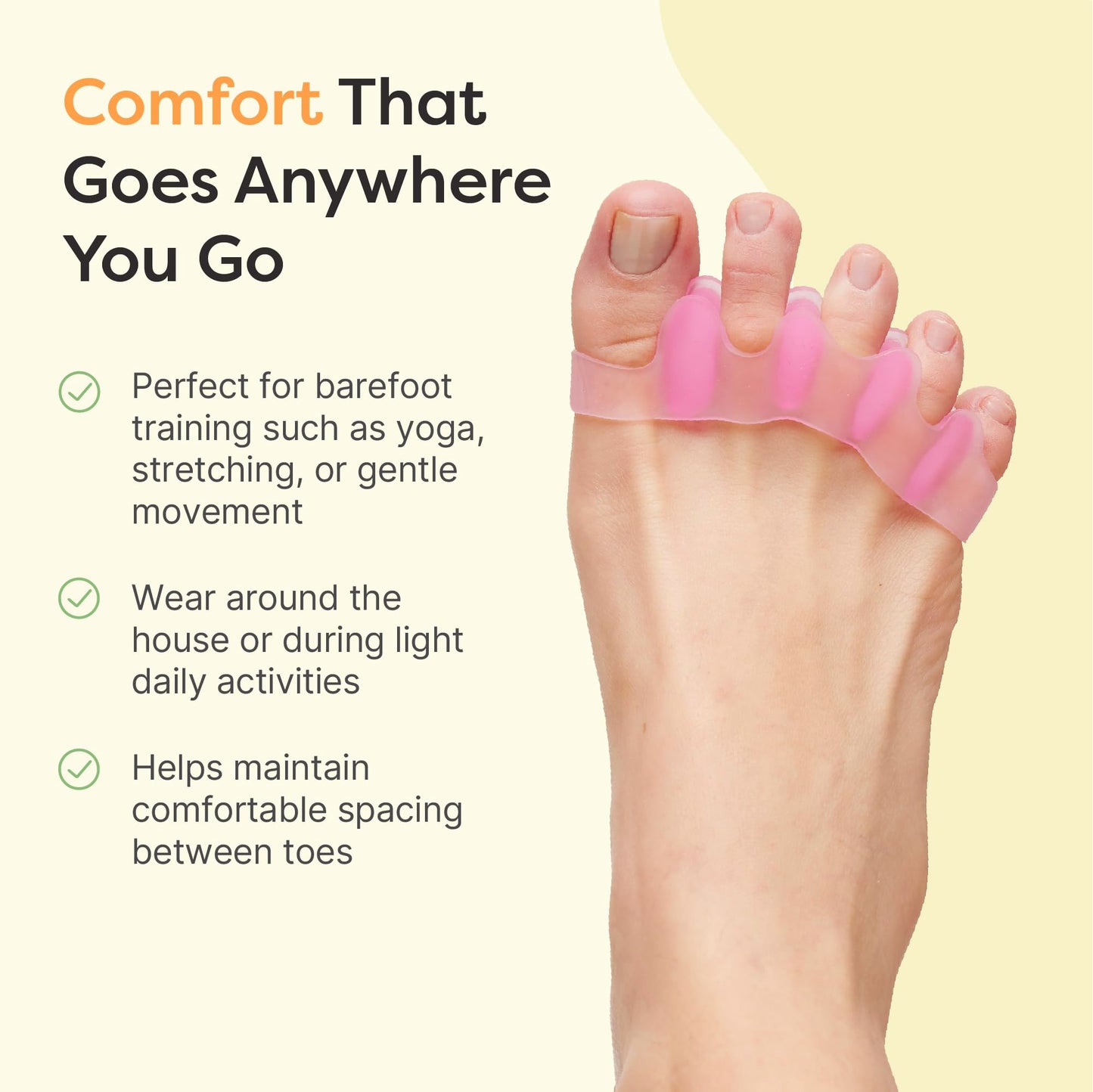 ZenToes Silicone Toe Spacers and Separators for Correct Toe Alignment, Bunion Relief, Hammertoe Straightener, Gel Orthopedic Corrector - 2 Pairs Beauty & Personal Care ZenToes