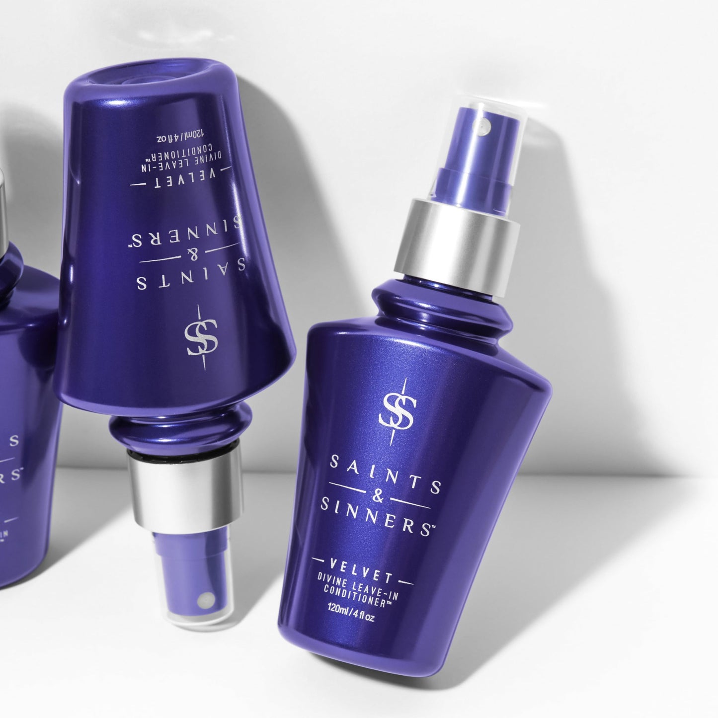 Saints & Sinners Velvet Divine Leave-In Moisturizing Conditioner Hair Detangler Spray for ALL TYPES. Helps Dry Dull Frizzy Coarse Tangled Thermally