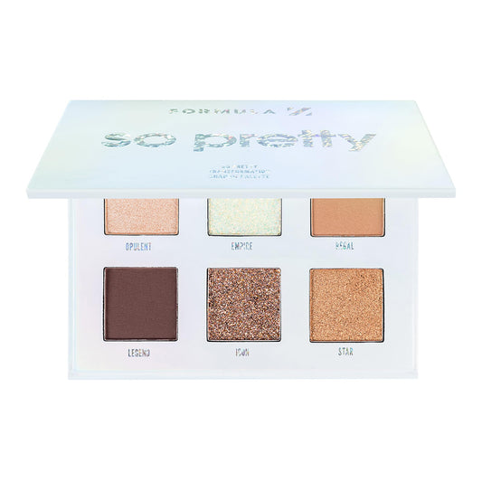 Formula Z Shadow Palette - Eye Shadow Palette Makeup with Glitter Eyeshadow - Longwearing, Richly Pigmented, Universal Shades - So Pretty - 1 Pc