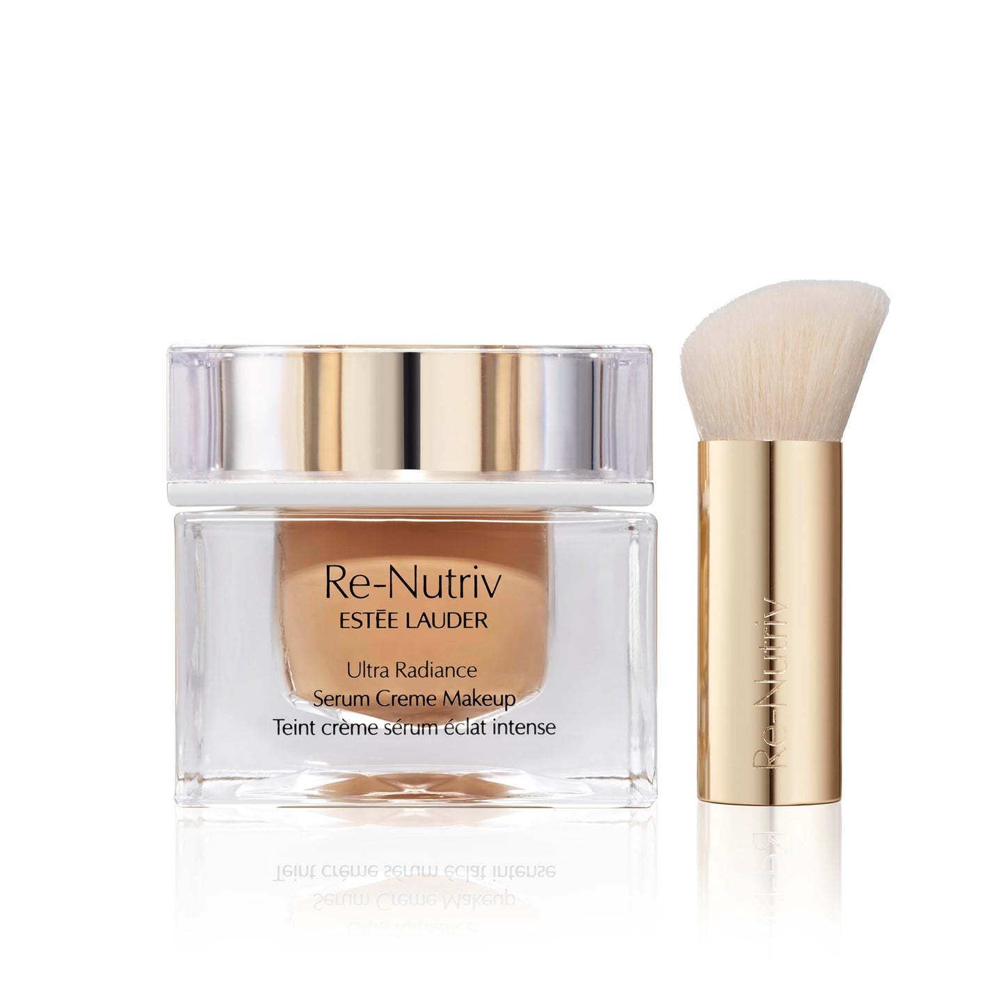 Estée Lauder Re-Nutriv Ultra Radiance Serum Creme Makeup | Luxury Foundation with Hyaluronic Acid | 12-Hour Wear & Hydration, 2W1 Dawn, 1 Fl Oz