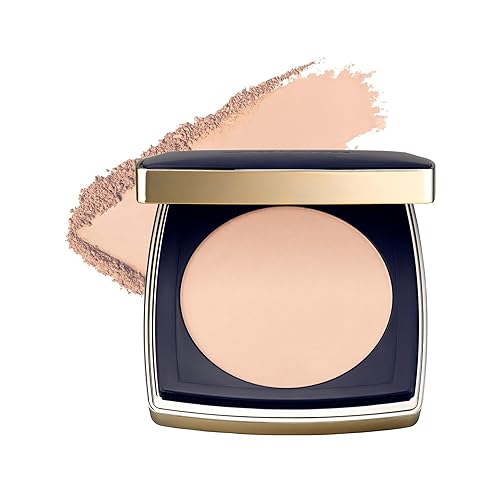 Estée Lauder Double Wear 12-Hour Stay-in-Place Matte Powder Foundation | Controls Oil & Shine, 0.39 Ounce, 1C0 Shell