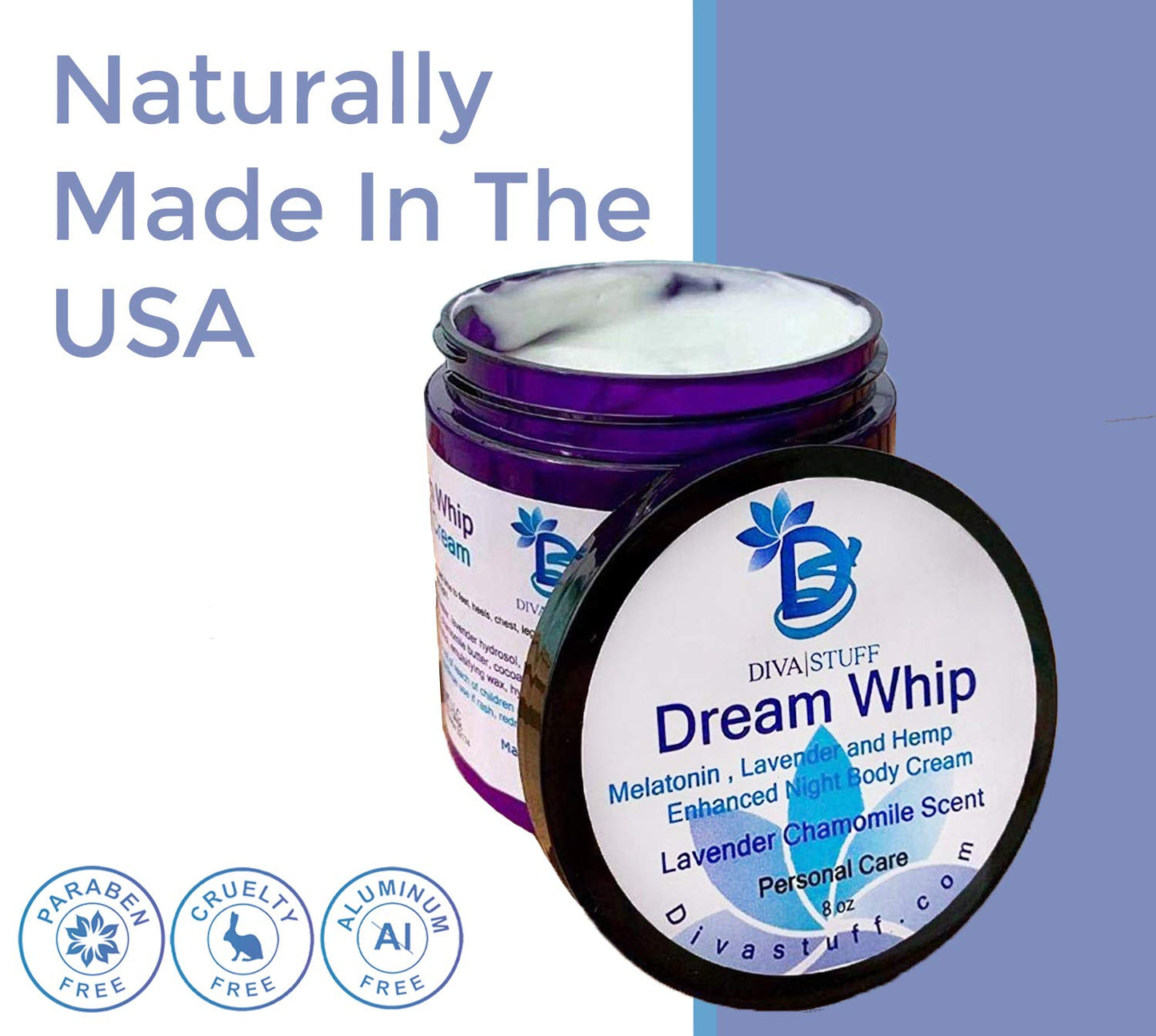 Diva Stuff Dream Whip Magnesium Body Cream (Dream Whip 2 Pack)