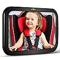Baby Car Mirror, DARVIQS Car Seat Mirror, Safely Monitor Infant Child in Rear Facing Cars Seat, Wide View Shatterproof Adjustable Acrylic 360°for…