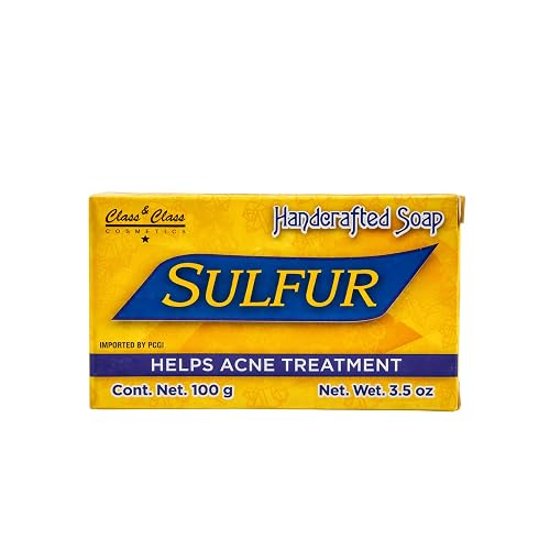 LABS INCREDIBLE Handcrafted Sulfur Soap Bar for Acne Treatment - Natural Face & Body Cleanser, 3.5 oz (100g) - Reduces Acne, Oily Skin, and Blemishes Beauty & Personal Care LABS INCREDIBLE