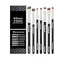 Eye Makeup Brushes Eyeshadow Brush Set - 7pcs Soft Synthetic Brush Kit - For Blending Eyeshadow, Eyeliner, Crease, Eyebrow - Long Lasting, Apply