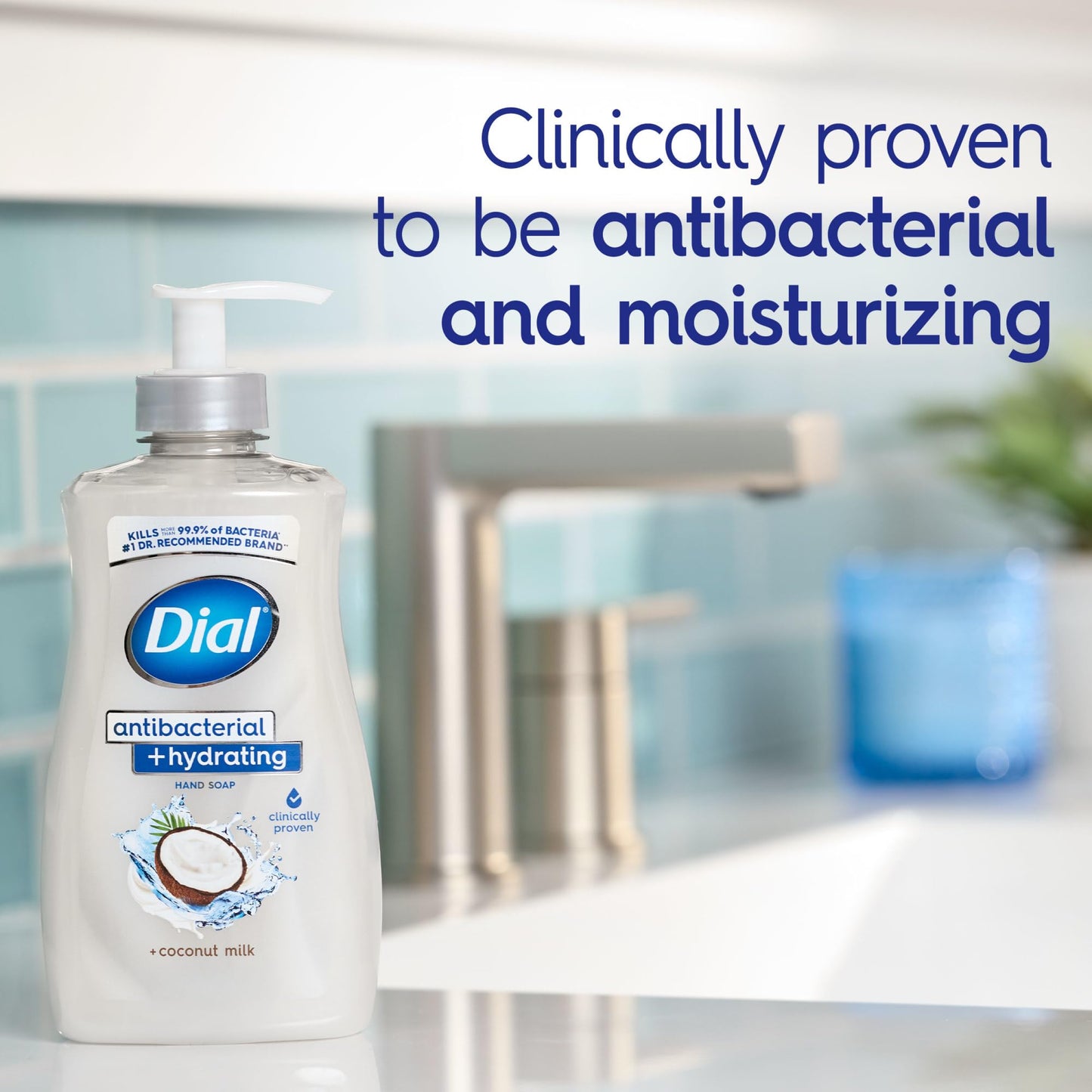 Dial Antibacterial Plus Hydrating Coconut Milk Liquid Hand Soap, 11oz (Pack of 4) Beauty and Personal Care Dial