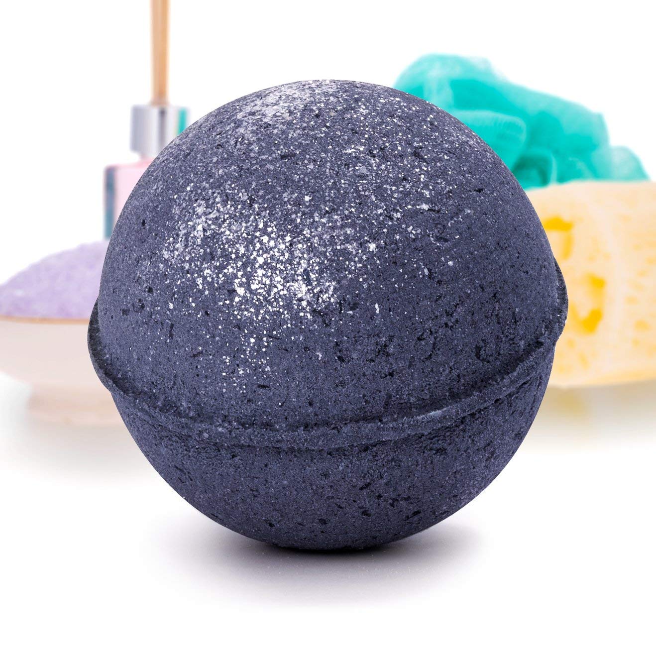 Bauble Bomb's Midnight Sapphire Jewelry Surprise Deluxe X Large 9 oz Bath Bomb Fizzies Made in USA, Cruelty Free! Ring Size 07