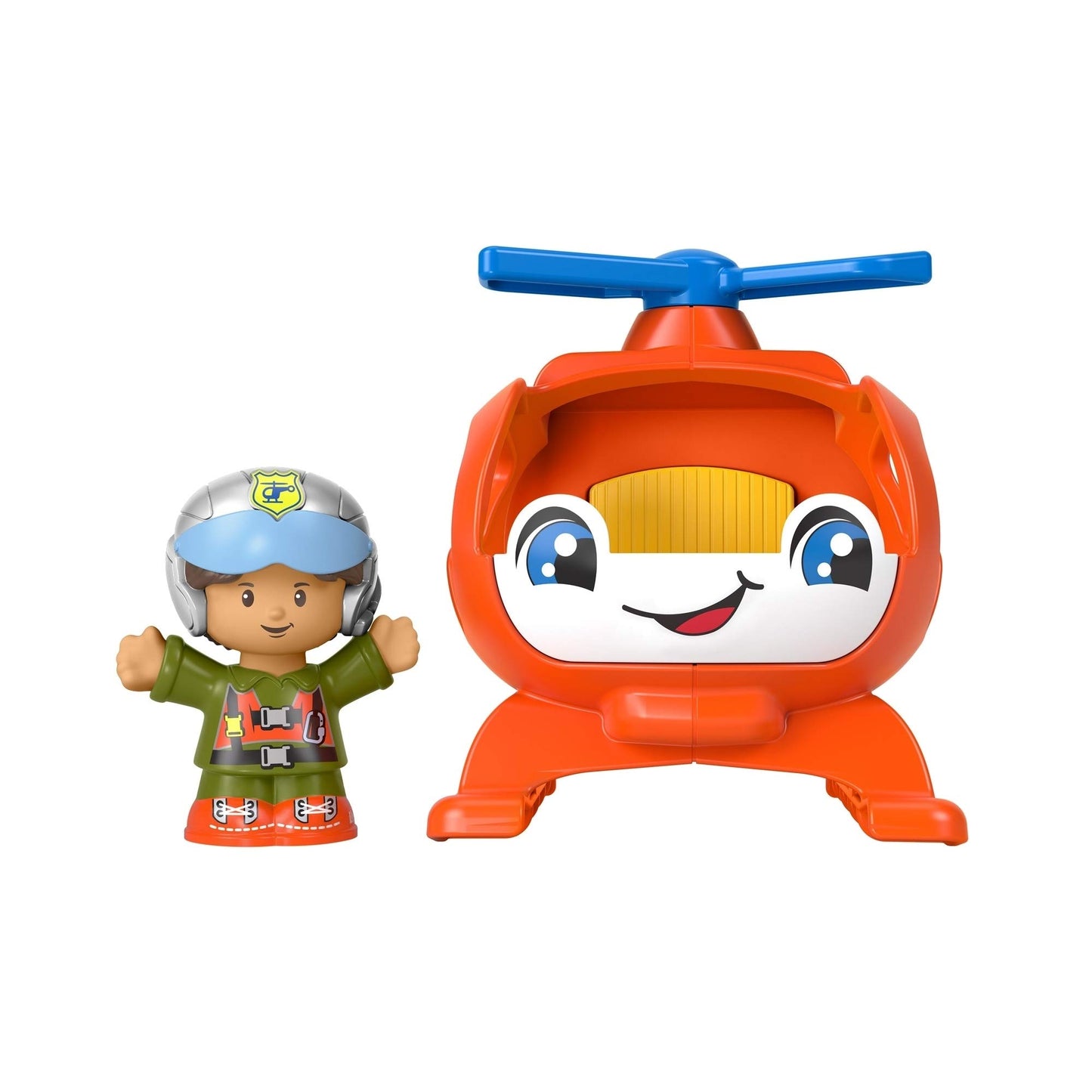 Fisher-Price Little People Helicopter, Toy Vehicle and Figure Set for Toddlers and Preschool Kids Ages 1-5 Years