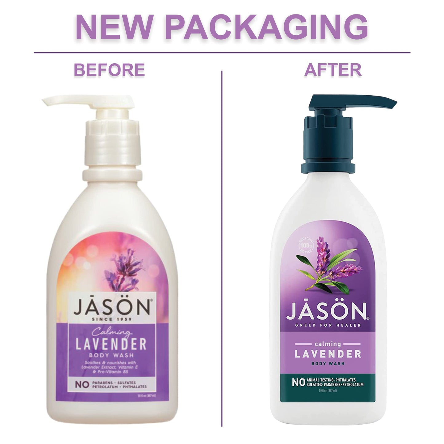 JASON Calming Lavender Body Wash, 30 Ounce Bottle Beauty & Personal Care JASON