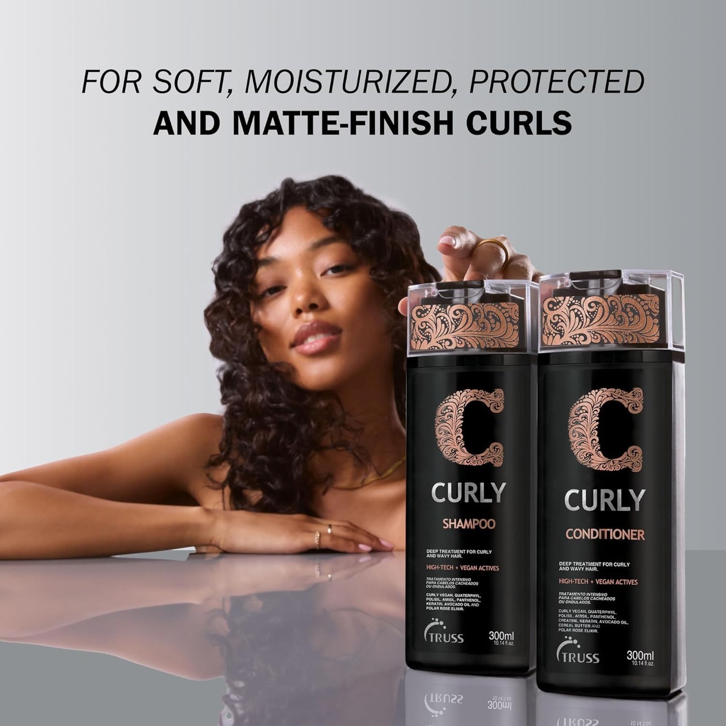 Truss Leave-in Cream for Curly Light Hair - Define and Intensify Curls, Moisturize Wavy and Textured Hair with Matte Finish