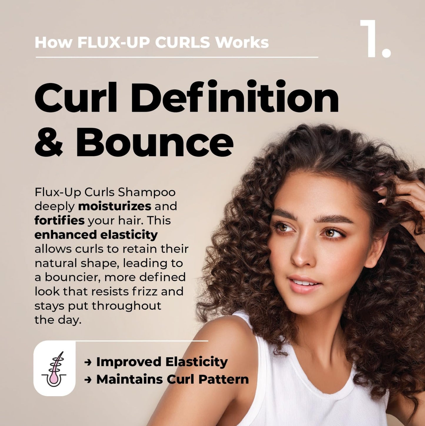 Curly Hair Shampoo - Hydrating Shampoo for Curly & Wavy Hair for Women & Men - Sulfate-Free Frizz Control & Moisture for Defined, Stronger, Softer