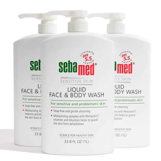 SEBAMED Paraben-Free Face and Body Wash With Pump for Sensitive and Delicate Skin pH 5.5 Ultra Mild Dermatologist Recommended Cleanser 33.8 Fluid Beauty & Personal Care SEBAMED
