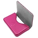 RFID Blocking Wallet - Minimalist Leather Business Credit Card Holder - Rose