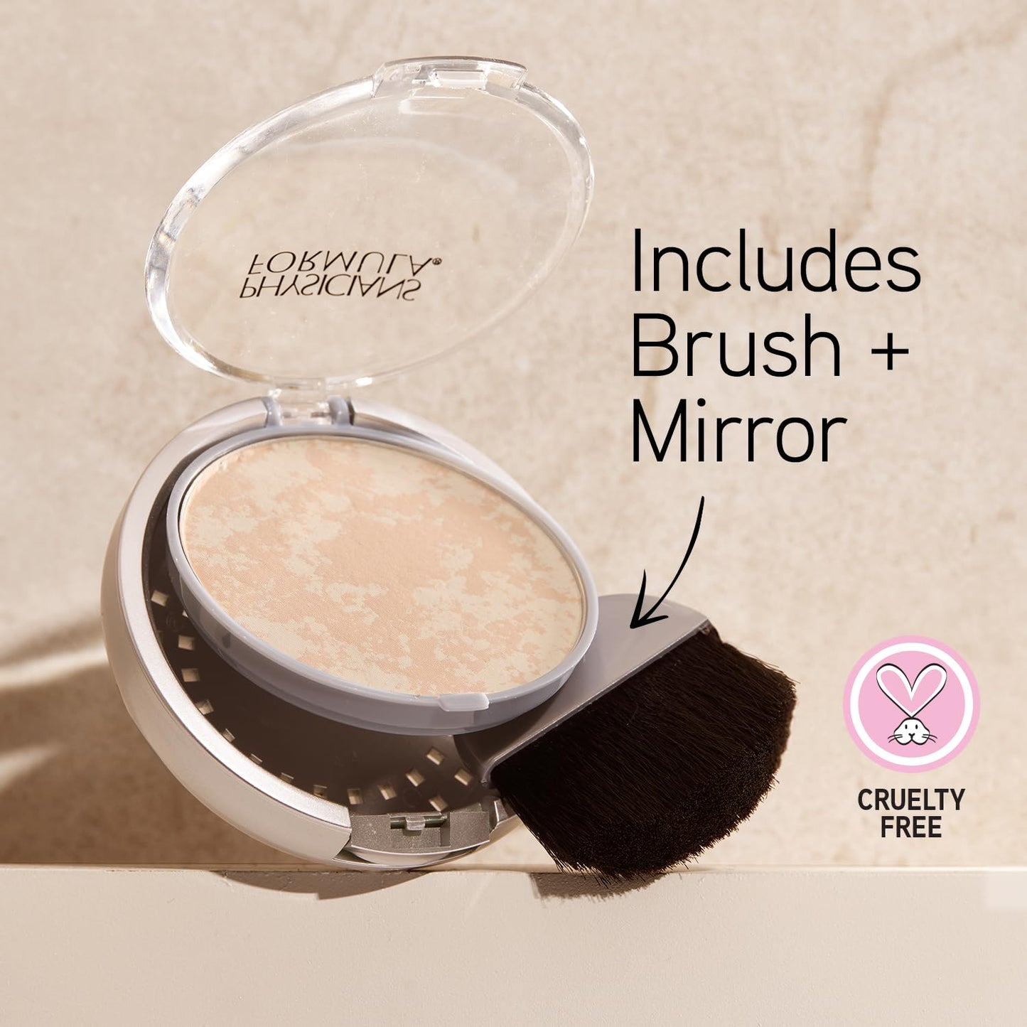 Physicians Formula Mineral Wear Talc-Free Face Powder, Light Coverage Mineral Makeup for Sensitive Skin - Buff Beige